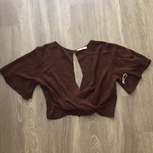 Grade & Gather cross front blouse NWT